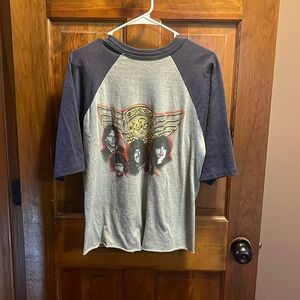 Vintage 80s REO Speedwagon 82 World Tour Baseball T shirt Size M